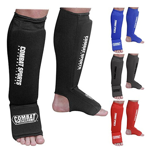 Washable Mma Elastic Cloth Shin & Instep Padded Guards