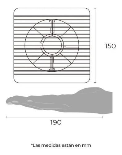 Imagen 5 de 9 de Ventilador Extractor De Aire Para Baño Cocina 4 Silencioso