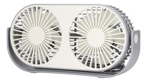 Cabezal De Carga Usb De Doble Ventilador Con Rotación De 360