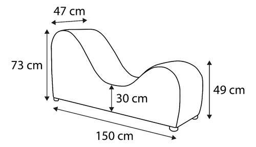 Sillon Kamasutra Tantra Potro Amor Lounge Puff Divan Salas