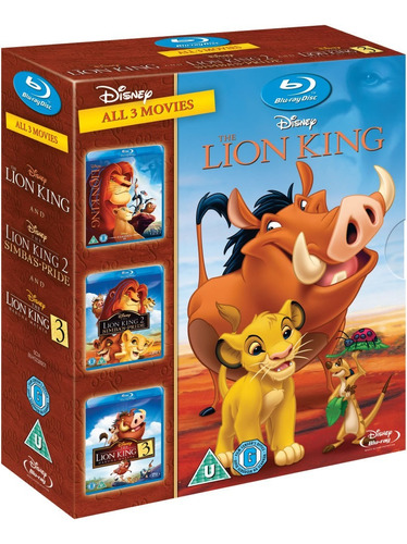  Lion King  Trilogia  Rey Leon  Disney  Blu-ray