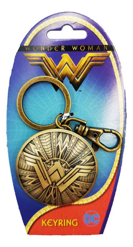 Wonder Woman Dc Escudo Pelicula Llavero Metal Monogram