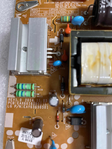 Placa Fonte Lg 43lf5410 43lf5400 Eax66162901 (Usado)