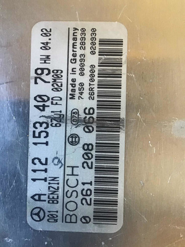 Computadora Ecu Ecm Motor Mercedes Clk320 A 112 153 40 79 (Usado)