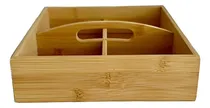 Comprar Caja De Bamboo  Valsen  4 Divisiones Y Manija