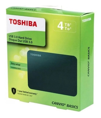Disco Duro Externo Toshiba 4tb Teras Canvio Portatil Nuevo 