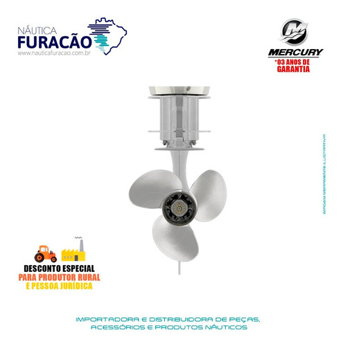 Motor De Popa Mercury 4 Tempos 200hp Xl Efi V6 Mec Branco