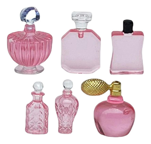 1/12 Escala Dollhouse Accesorios 6 Uds Rosa 2 Cm 6 Uds Rosa