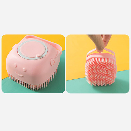 Clm Cepillo De Champú De Silicona Para Cuerpo Y Mascotas