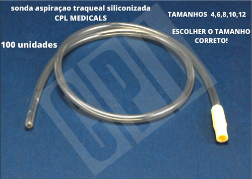 Sond Aspiração Traqueal S/válvula 100 Unidades N 12 CPL Medical