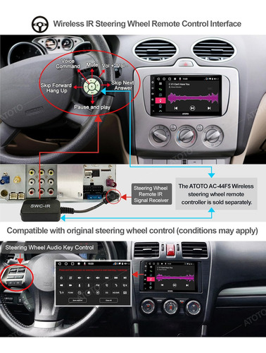 Atoto Estéreo De Coche Android De 7 Pulgadas Con Carplay