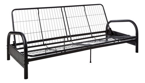 Dhp Vermont Armazon De Metal Para Futon, Metal, Negro