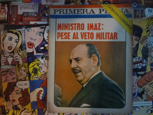 Primera Plana Año 1969 Peronismo Automovilismo Ministro Imaz