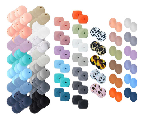 225 Cuentas De Silicona Para Hacer Llaveros, Varios Colores