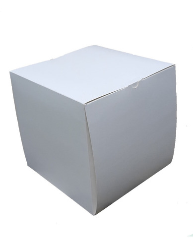  Caja Blanca Cuadrada 50 Unid Pasteleria Regalos  20x20x20