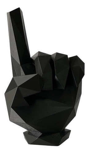 Escultura Mão Geométrica - Inidicador - 3d
