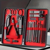 Comprar Kit De Manicura\u002Fpedicura\u002Ffacial Acero Inoxidable 24 Piezas
