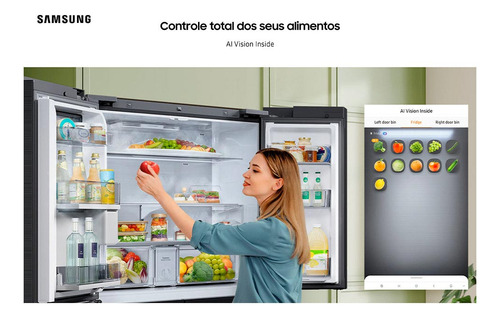 Refrigerador Samsung Frost Free Com 699 Litros Bespoke Inox