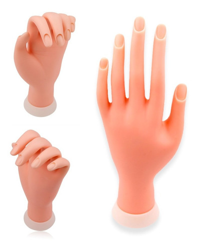 Mano De Práctica - Mano De Silicona Para Manicure