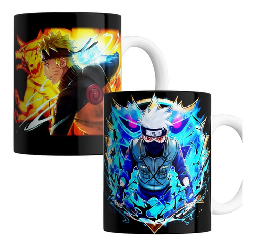 Taza Cerámica Pack X 2 - Naruto / Kakashi