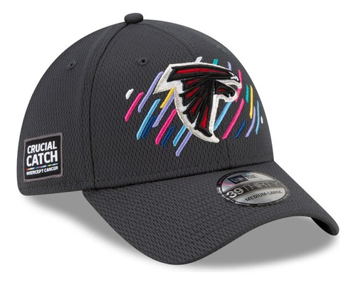 Gorra New Era 39thirhty Atlanta Falcons Gris Bordado M/l