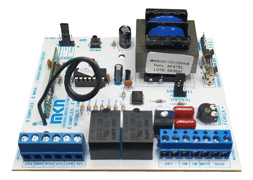 Placa Central Oms-st Mkn Para Motor De Portão Omegasat Frequência 433.92 MHz 110V/220V