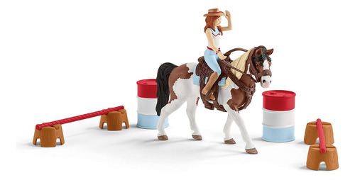 Juego De Caballos Schleich Horse Club Hannah 12 Piezas Color