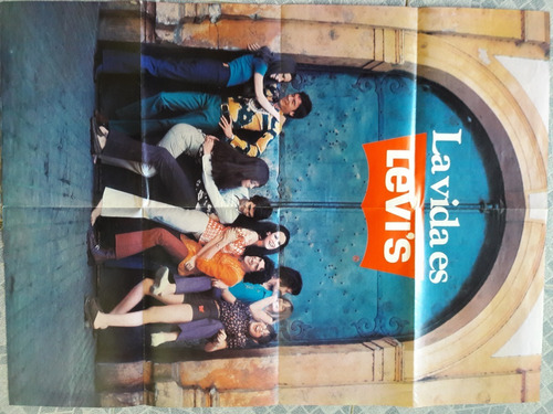 Póster Afiche Gigante Publicidad De Levis Tamaño 72 X 53 Cm