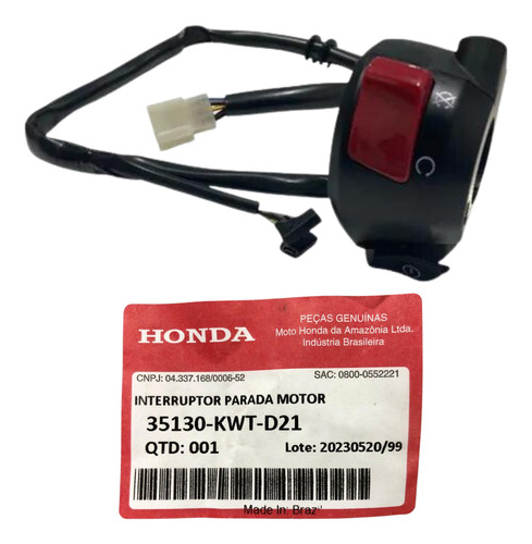 Punho Partida Xre 300 2016/ 2017/ 2018 Original Honda