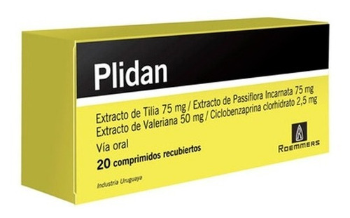 Plidan® X 20 Comprimidos - Tranquilizante Roemmers