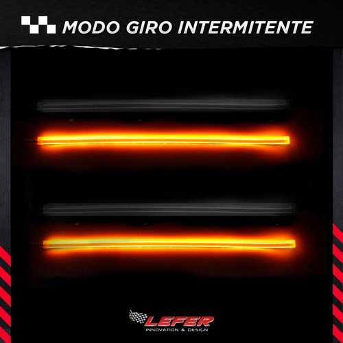 Imagen 4 de 7 de Tira Flexible De Led Drl Con Giro Simple 60cm Premiun