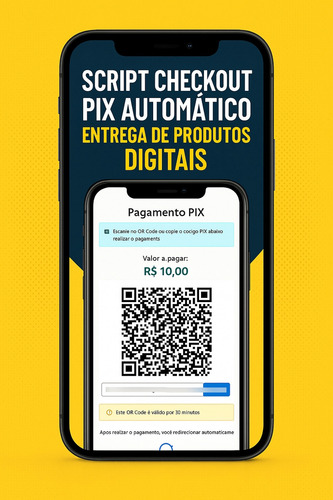 Script Checkout Pix Automatico Entrega De Produtos Digitais