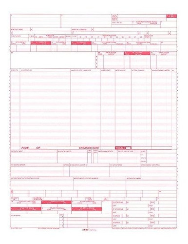 Ub-04 (cms 1450) Formulario De Reclamo De Seguro De Hospital