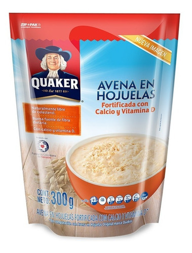 Imagen 2 de 4 de Combo Avena Quaker Momentos Fortificada- Instantánea- Molida