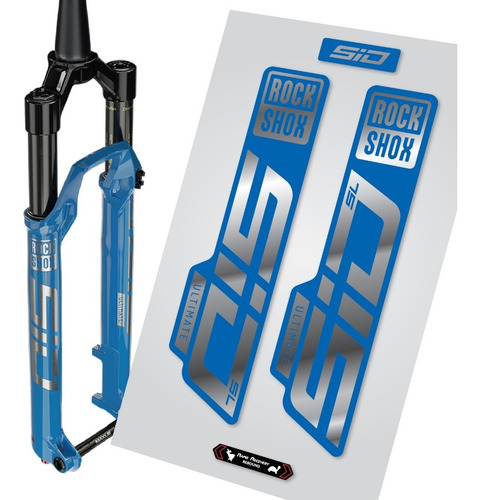 Calcos Para Rockshox Sid Ultimate 2021 Cromadas