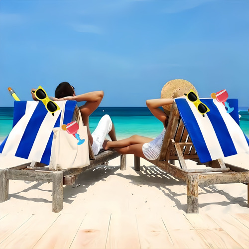 Pinza Para Toallas Portátil Fun Beach, 4 Piezas