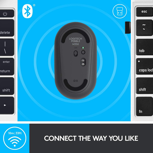 Ratón Inalámbrico Logitech Pebble Con Bluetooth O 2,4 Ghz Ad