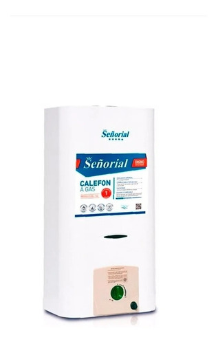 Calefon A Gas Natural O Envasado Señorial 14l Sensor De Humo