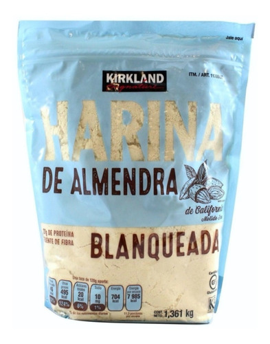 Imagen 2 de 5 de Harina De Almendra Blanqueada Kirkland Signature De 1.361 Kg