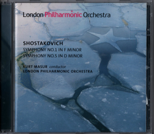 Cd London Philharmonic Orchestra Shostakovich Symph 1 & 5