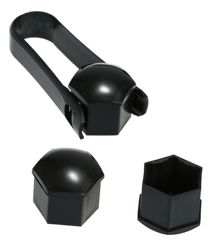 Mz 20 Tapacubos Tuercas Rueda 21 Mm Universal Negro