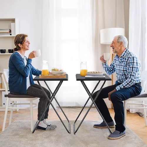 Mesa Plegable De Luz Auxiliar Mesita Resistente Multiuso