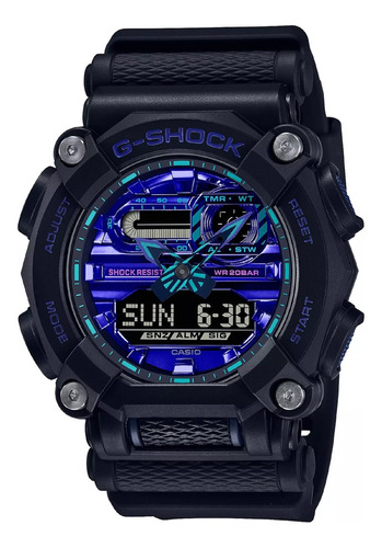 Relógio Casio G-shock Ga-900vb-1adr *virtual Blue