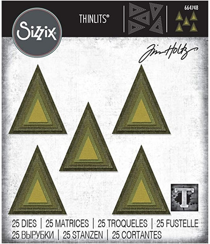 Troquel De Triángulos Concéntricos Sizzix Thinlits Tim Holtz