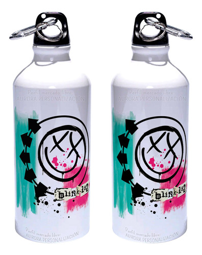 Carmañola Blink-182 Termo Botilito Botella Aliminio 600ml