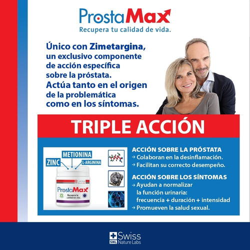 Imagen 5 de 9 de Prostamax 90 Tomas Fórmula Natural Cuidado Prostata Hpb