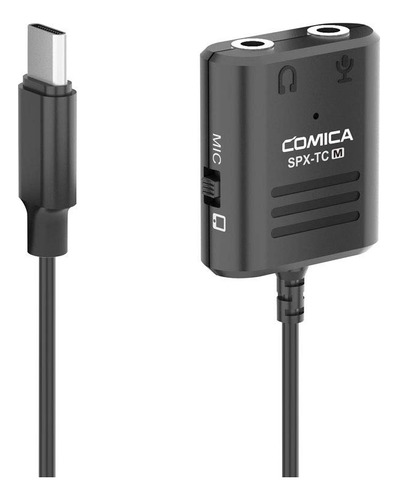 Adaptador De Audio Comica Cvm-spx-tc Usb C A 3.5 Mm, Con Mic