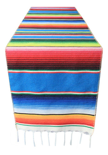 Camino De Mesa Mexicano Serape Para Fiesta Tematica Mexicana