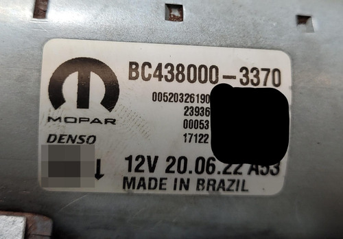 Motor Arranque Strada 1.3 Firefly 2023 Bc4380003370 Original (Usado)