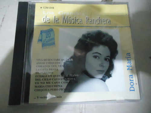 Dora Maria Los Grandes De La Musica Ranchera Cd